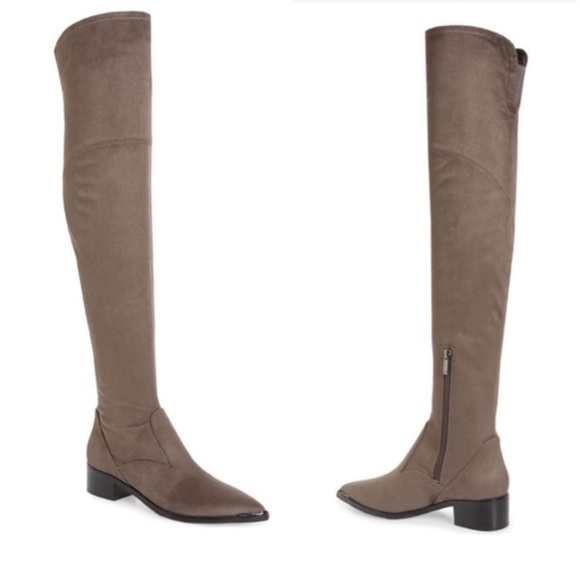 NWOT Marc Fisher LTD Yaki Over the Knee Boot In Gray Size 7.5 - Picture 1 of 13